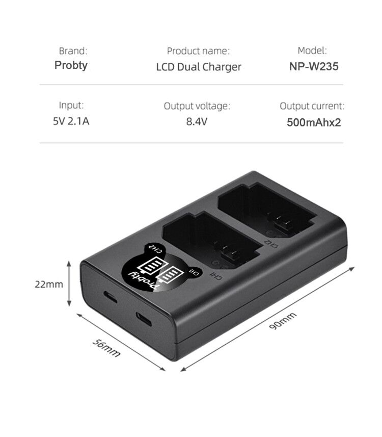 2200mAh NP-W235 NP W235 Batter - đánh giá và giá Drone Battery